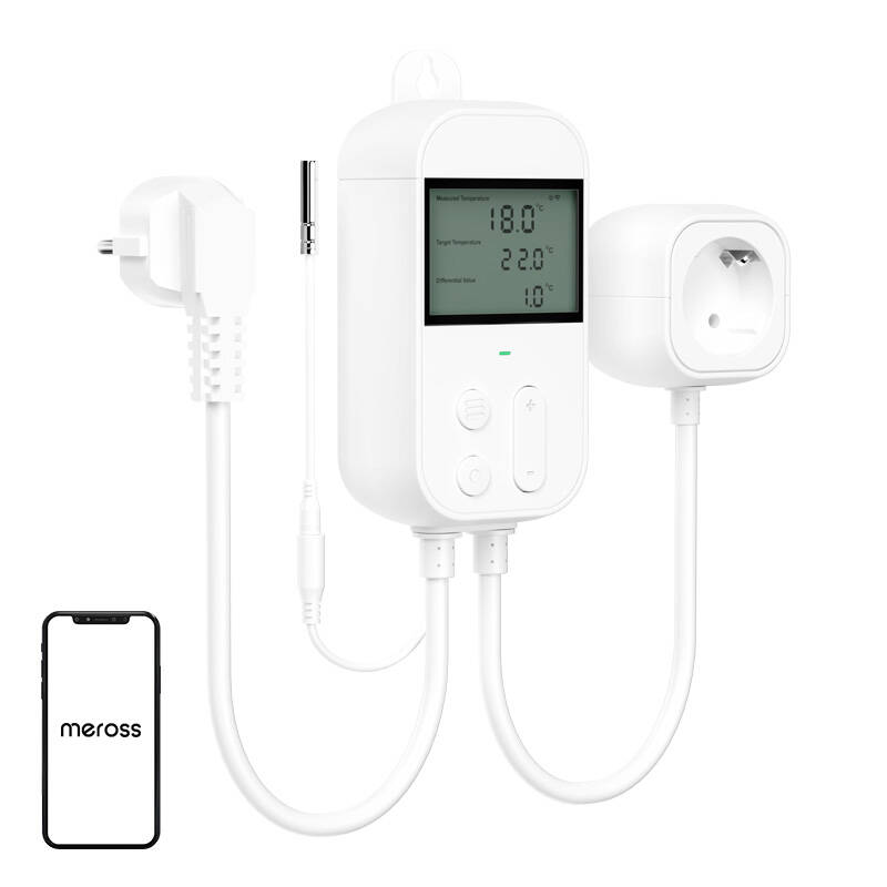Meross Temperatursteuerung mit Steckdose HomeKit