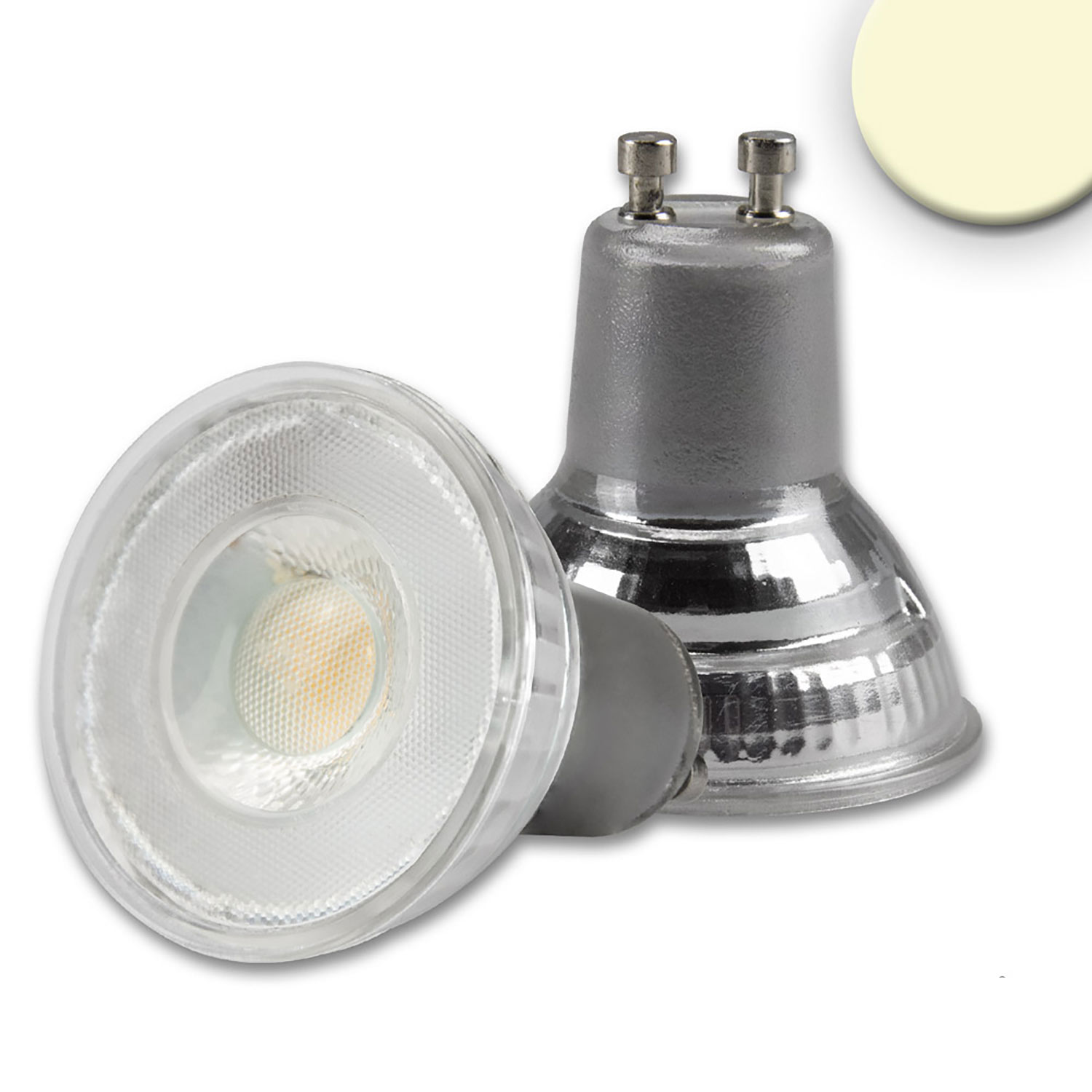 ISOLED GU10 LED Strahler 5W 45° prismatisch warmweiß dimmbar CRI90