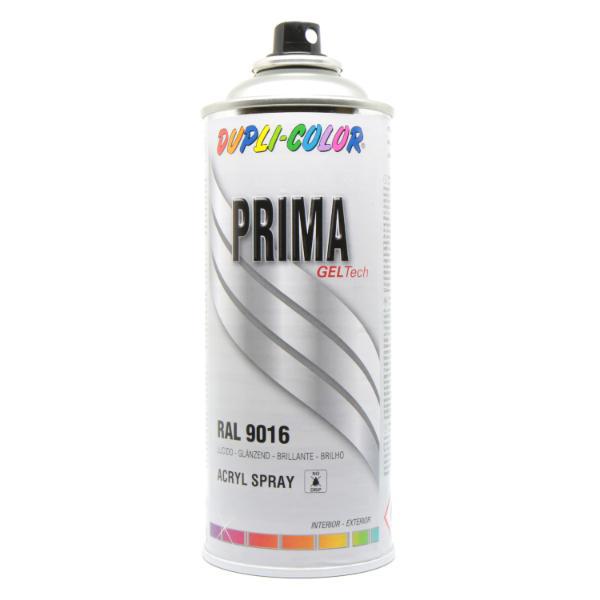 Dupli-Color Lackspray Prima 400ml verkehrsweiß glänzend RAL 9016 (400 ml)