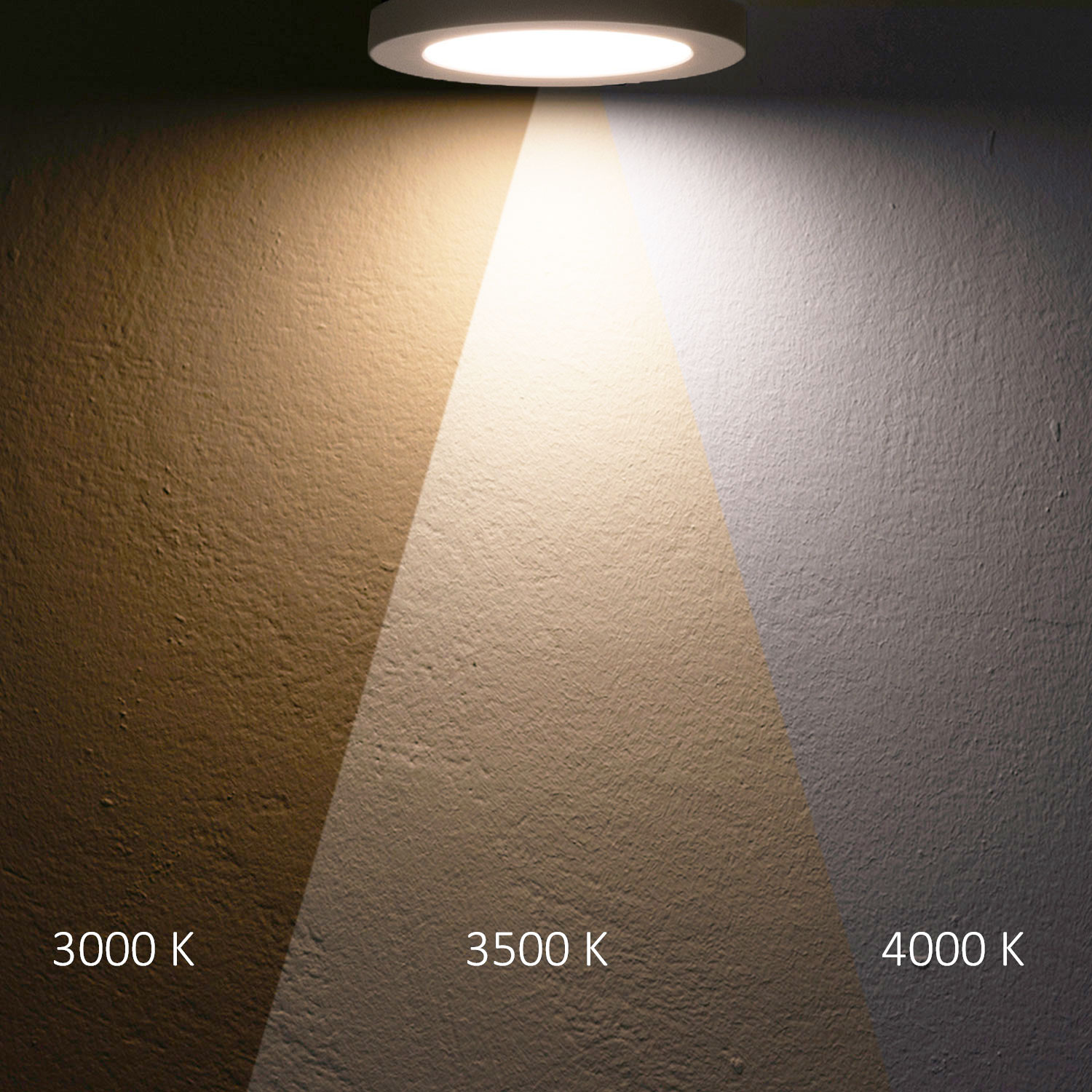 ISOLED LED Aufbau/Einbauleuchte Flex Pro DN300 22W weiß 120lm/W 3000|3500|4000K dimmbar