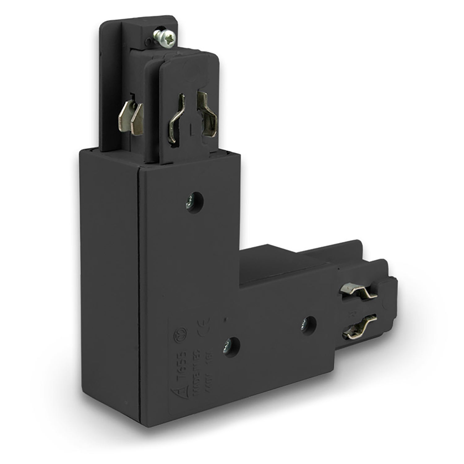 ISOLED 3-Phasen Classic L-Verbinder N-Leiter außen Schutzleiter innen schwarz