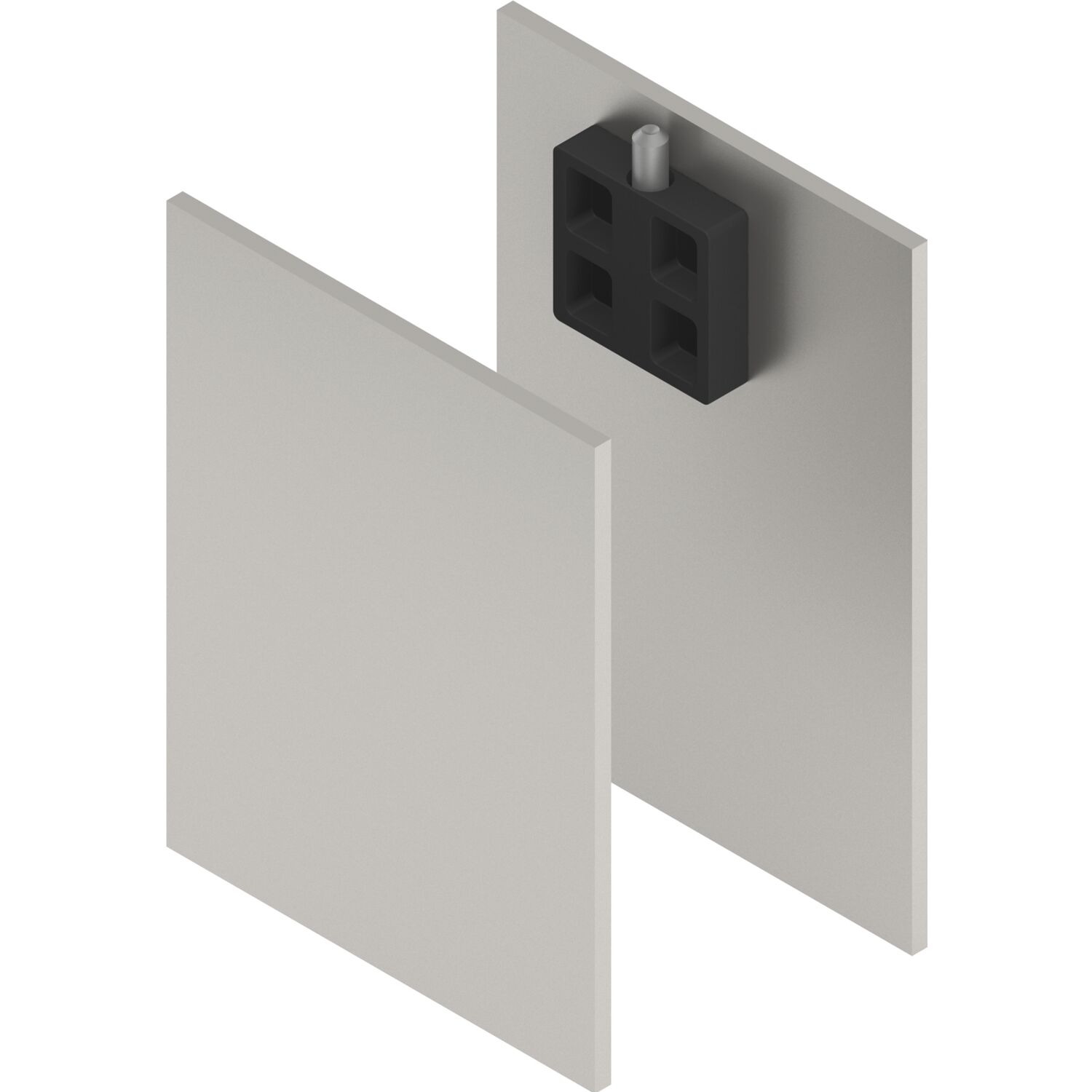 solido 100/HELM Abdeckkappen-Set Montageschiene/Abstand/Blende H/G Edelstahl