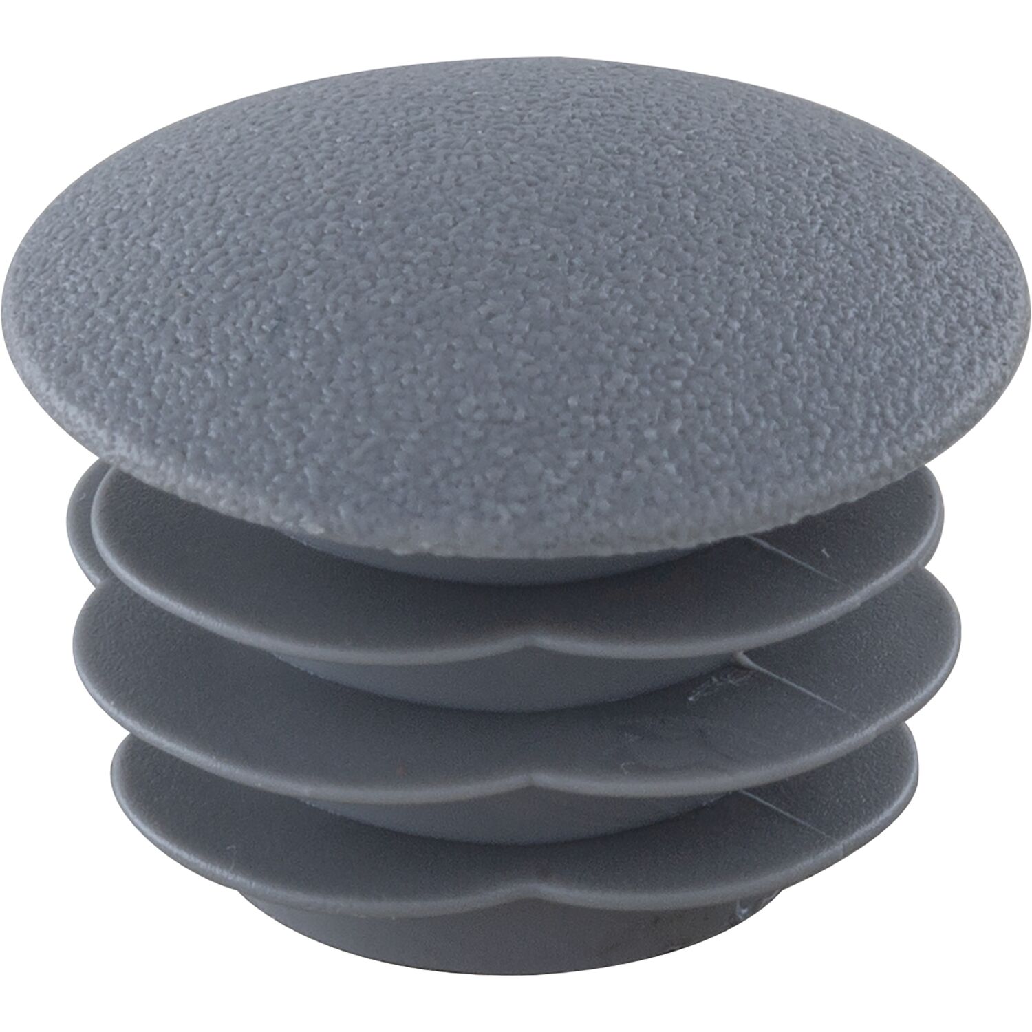 Lamellenstopfen gewölbt ø 20mm Wandstärke 0,8 - 2,5 mm grau