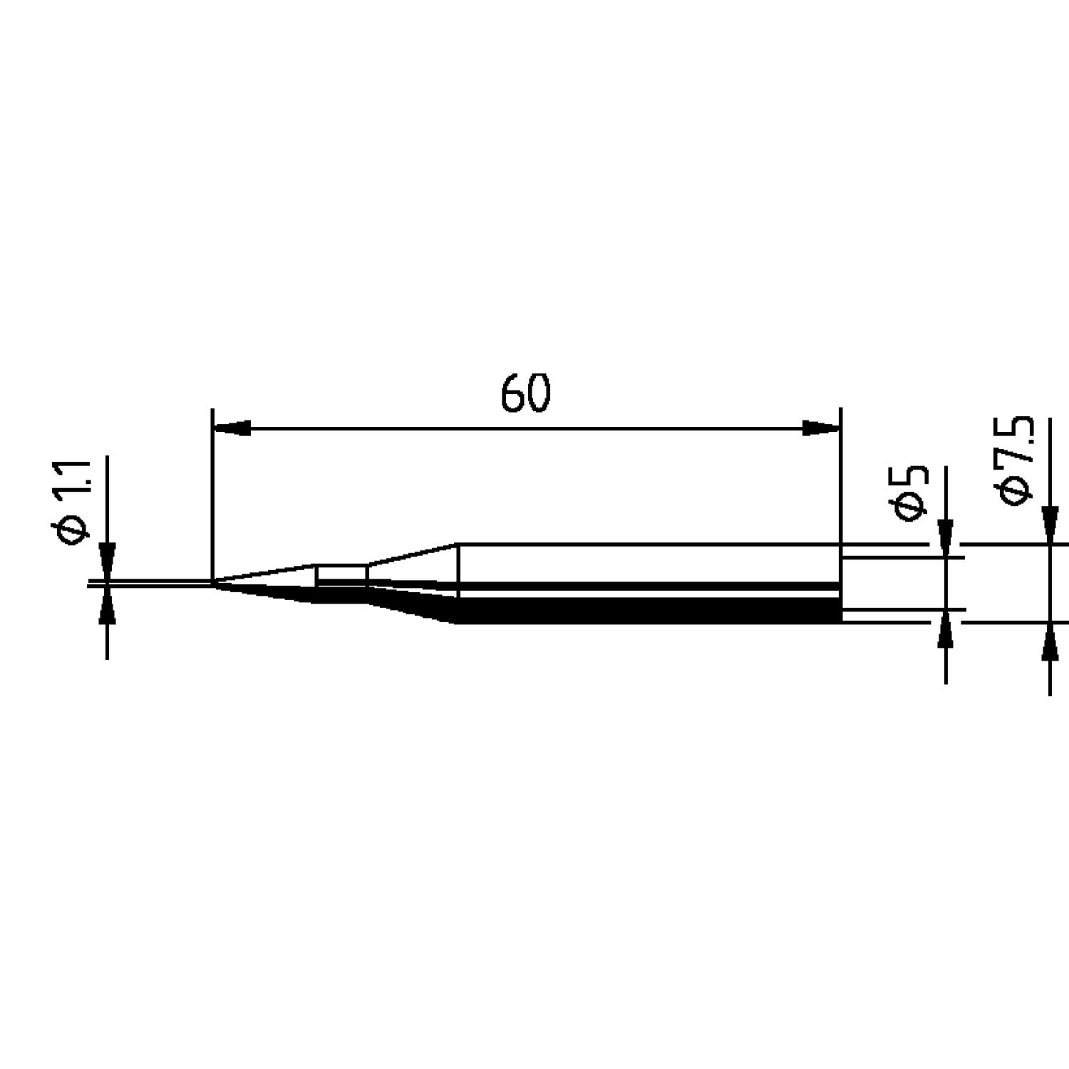 Ersa Lötspitze 0172BD Ersadur bleistiftspitz zu Multitip C25