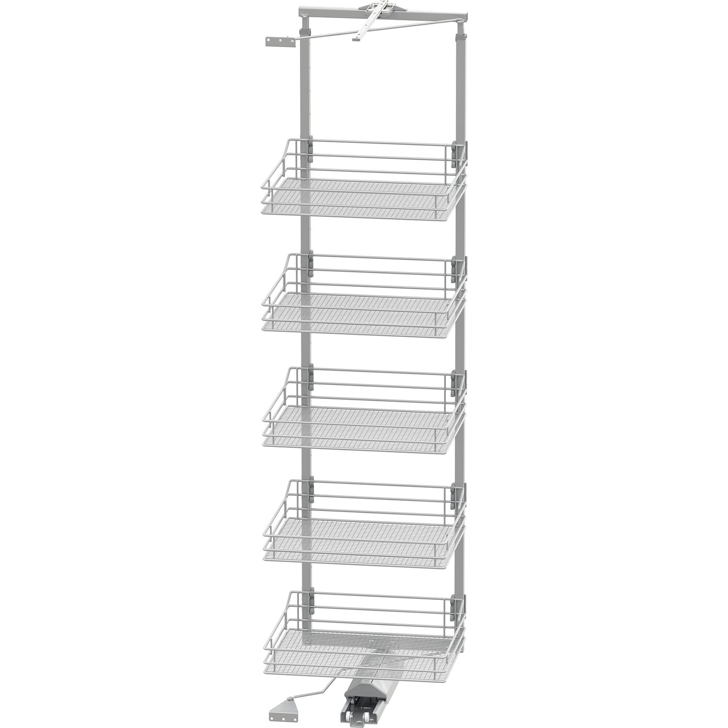 Vauth-Sagel VS TAL Gate Hochschrankauszug Set Saphir KB 600 mm 1900 - 2140 mm Silber