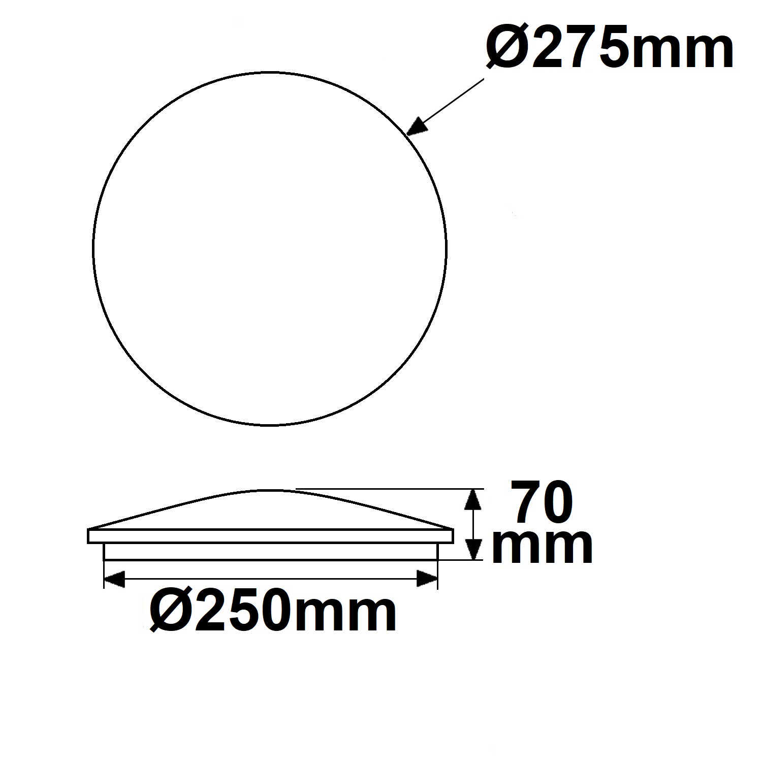 ISOLED LED Decken/Wandleuchte 18W weiß IP54 ColorSwitch 3000|4000|5000K
