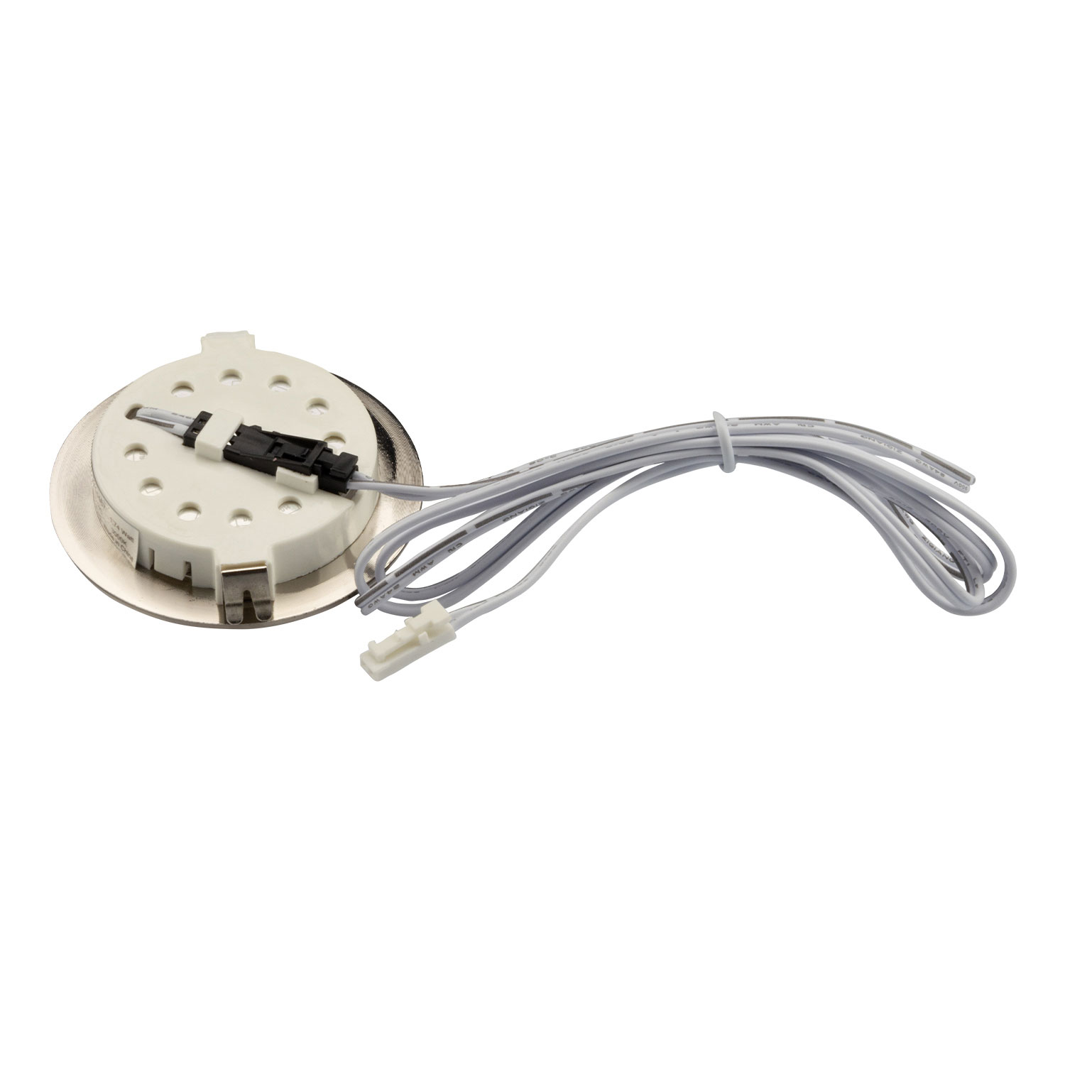 ISOLED LED Möbeleinbaustrahler MiniAMP silber 2W 12V DC warmweiß 3000K dimmbar