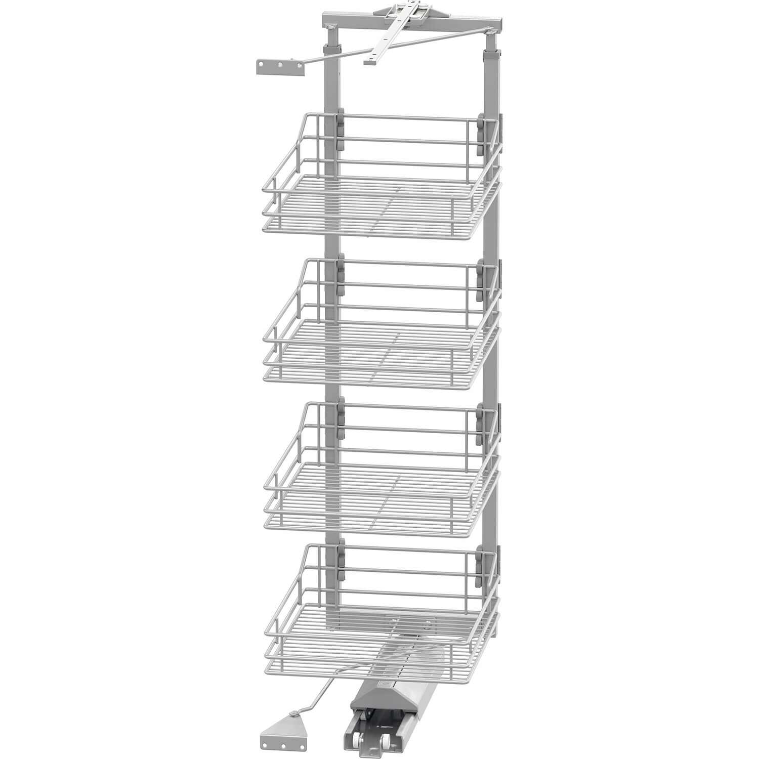 Vauth-Sagel VS TAL Gate Hochschrankauszug Set Classic 1200 - 1450 mm KB 450 mm Silber