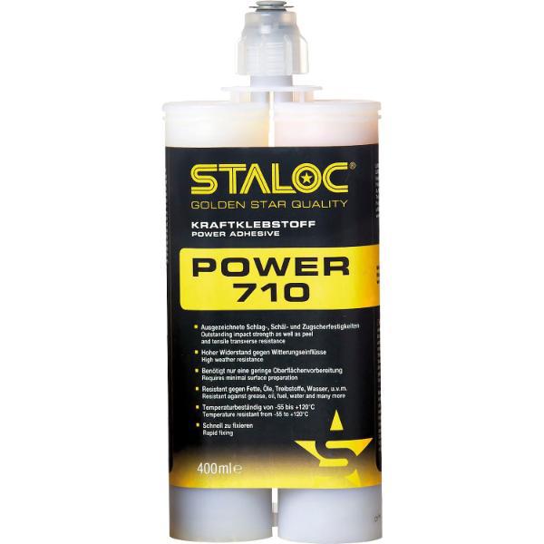 STALOC 2K Klebstoff Power 710 400ml milchig weiß + Mischer (0.4l)