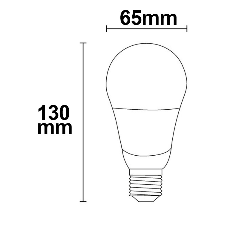 ISOLED E27 LED Birne 15W A60 240° milky warmweiß