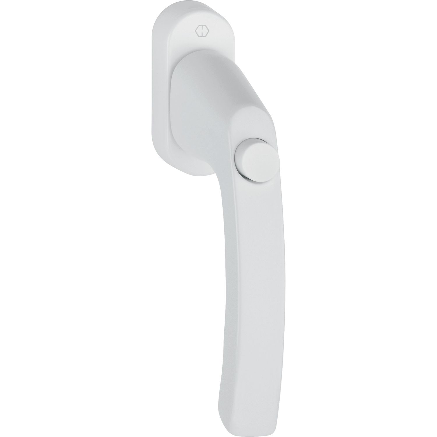 Hoppe Fenstergriff LIÈGE Druckknopf Vierkant 7x32mm Alu weiß