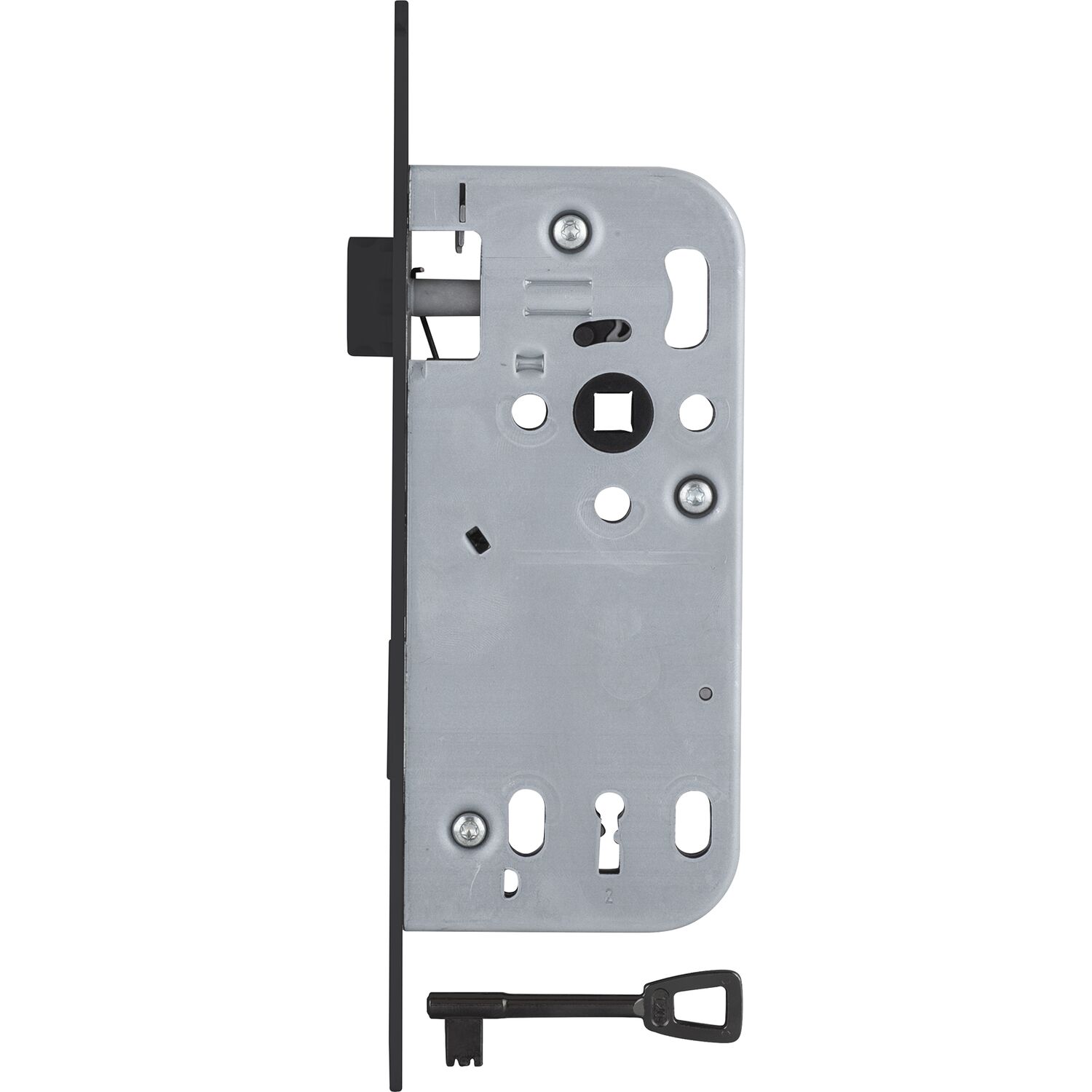 solido Einstemmschloss 300 BB, DM 50, Nuss 8,5, Stahl schwarz KTL-beschichtet
