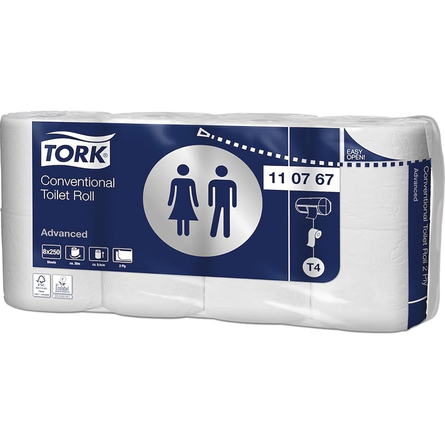 Toilettenpapier 2-lagig, 1 PK = 64 Rollen