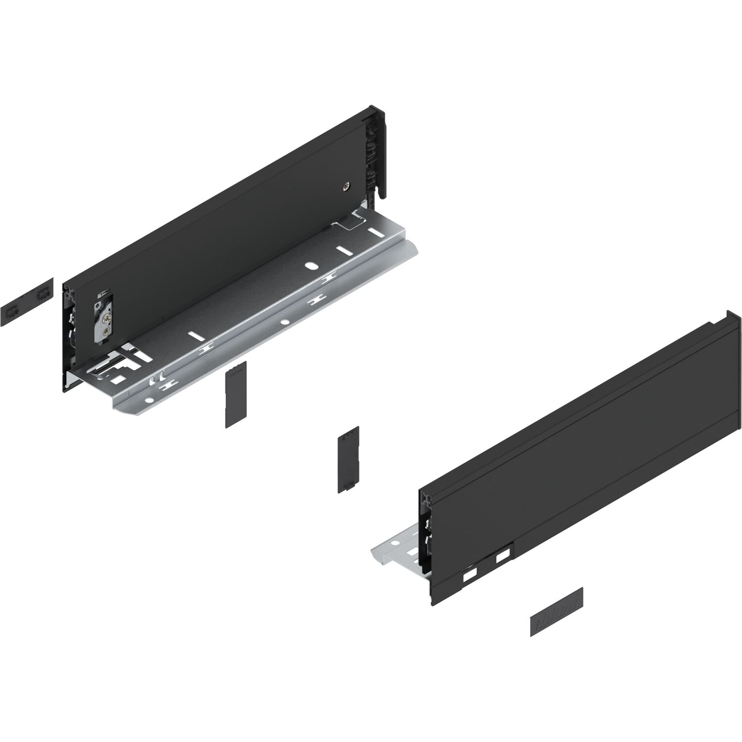 blum LEGRABOX pure Zarge Höhe M, NL 300, Carbonschwarz-matt