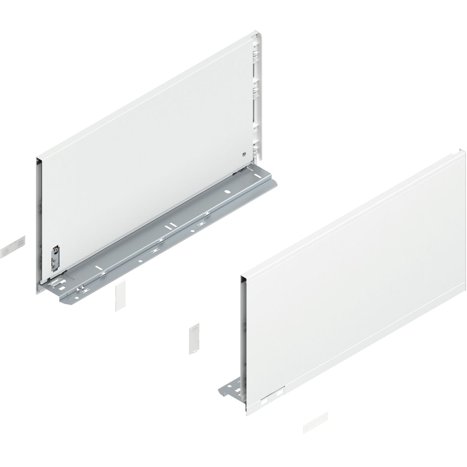 blum LEGRABOX pure Zarge Höhe F, NL 450, Seidenweiß-matt