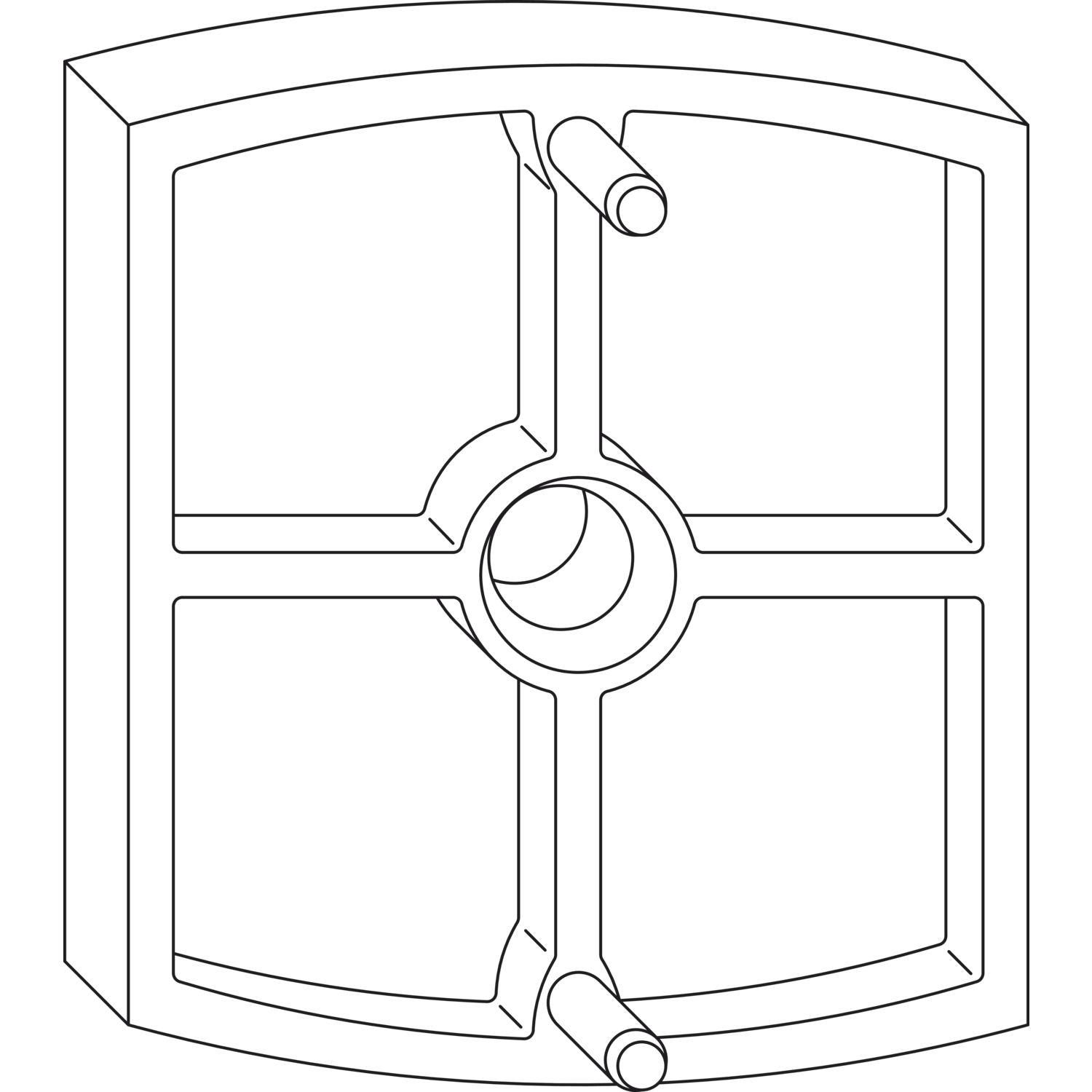Maco #43556 Rustico Unterlage für Anschlagpuffer Rasthalter Stärke 5mm schwarz