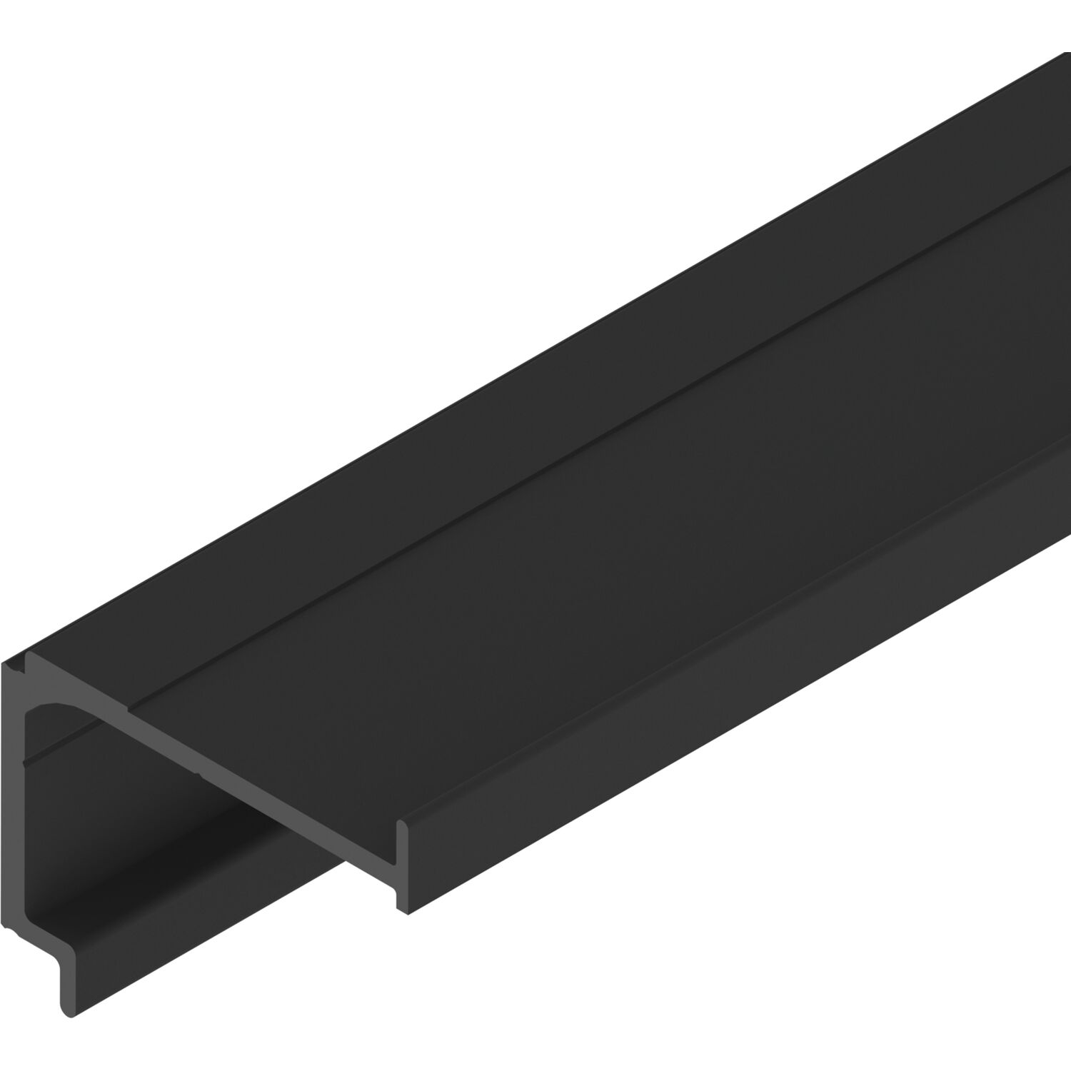 solido 100/HELM Montageschiene für Verblendung auf Maß schwarz matt (250 mm)