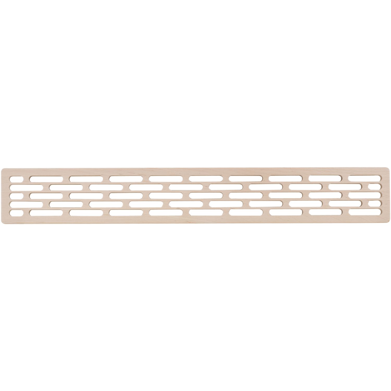 Lüftungsgitter 555 x 80 mm Holz europäisches Ahorn roh