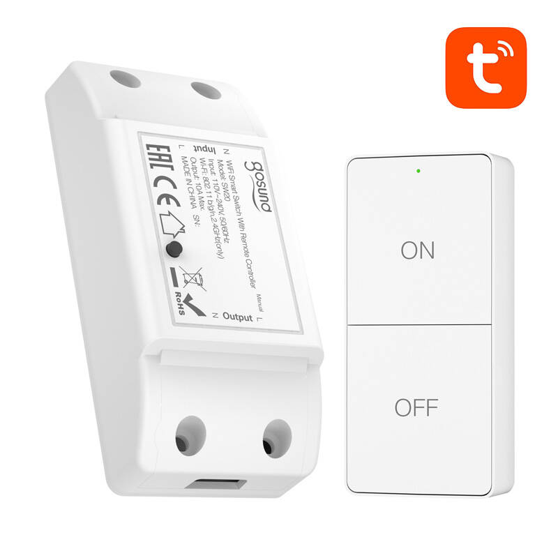 Gosund Smart Switch + Remote Contro 10A WiFi Tuya