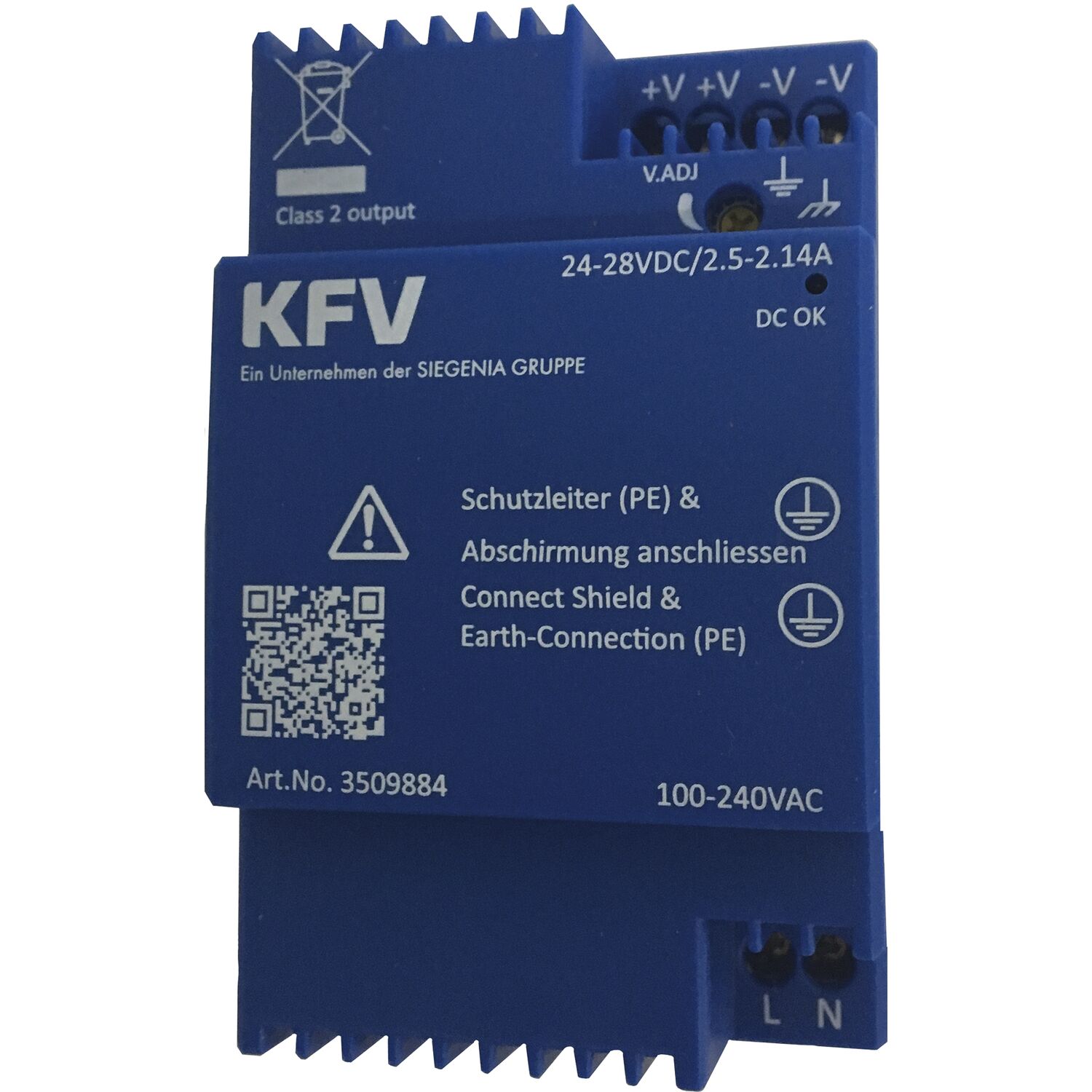 KFV Netzteil MVS Genius, 100-240 VAC, 24-28 VDC