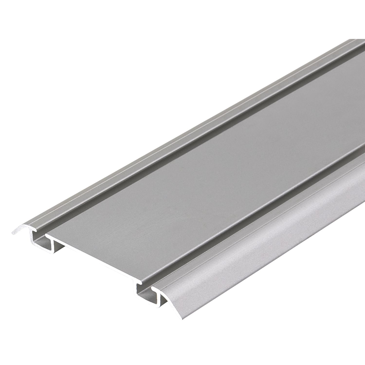 Csamay RIMA Fino Bodenschiene 2-läufig, Länge 5000 mm auf Maß, Aluminium eloxiert (250 mm)