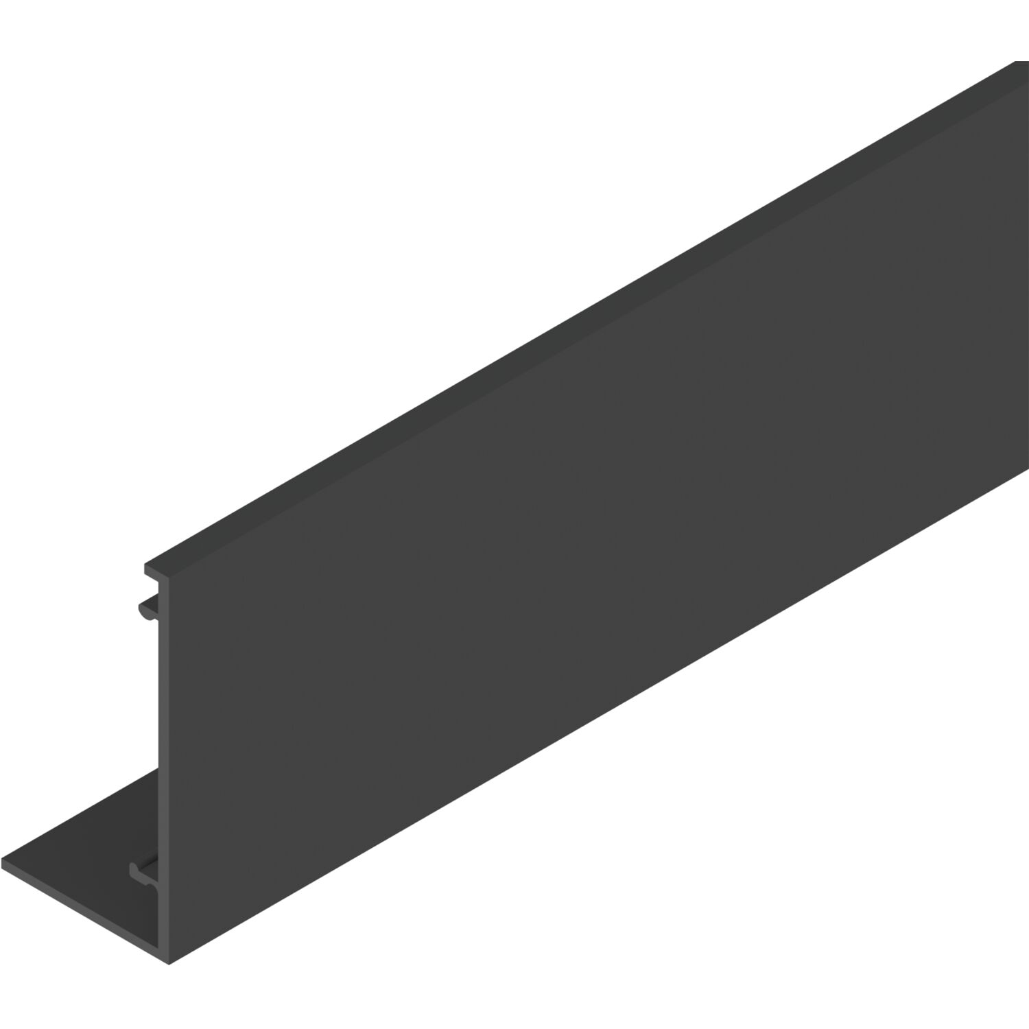 HELM GT-L Blende auf Maß geschnitten Aluminium schwarz matt (250 mm)