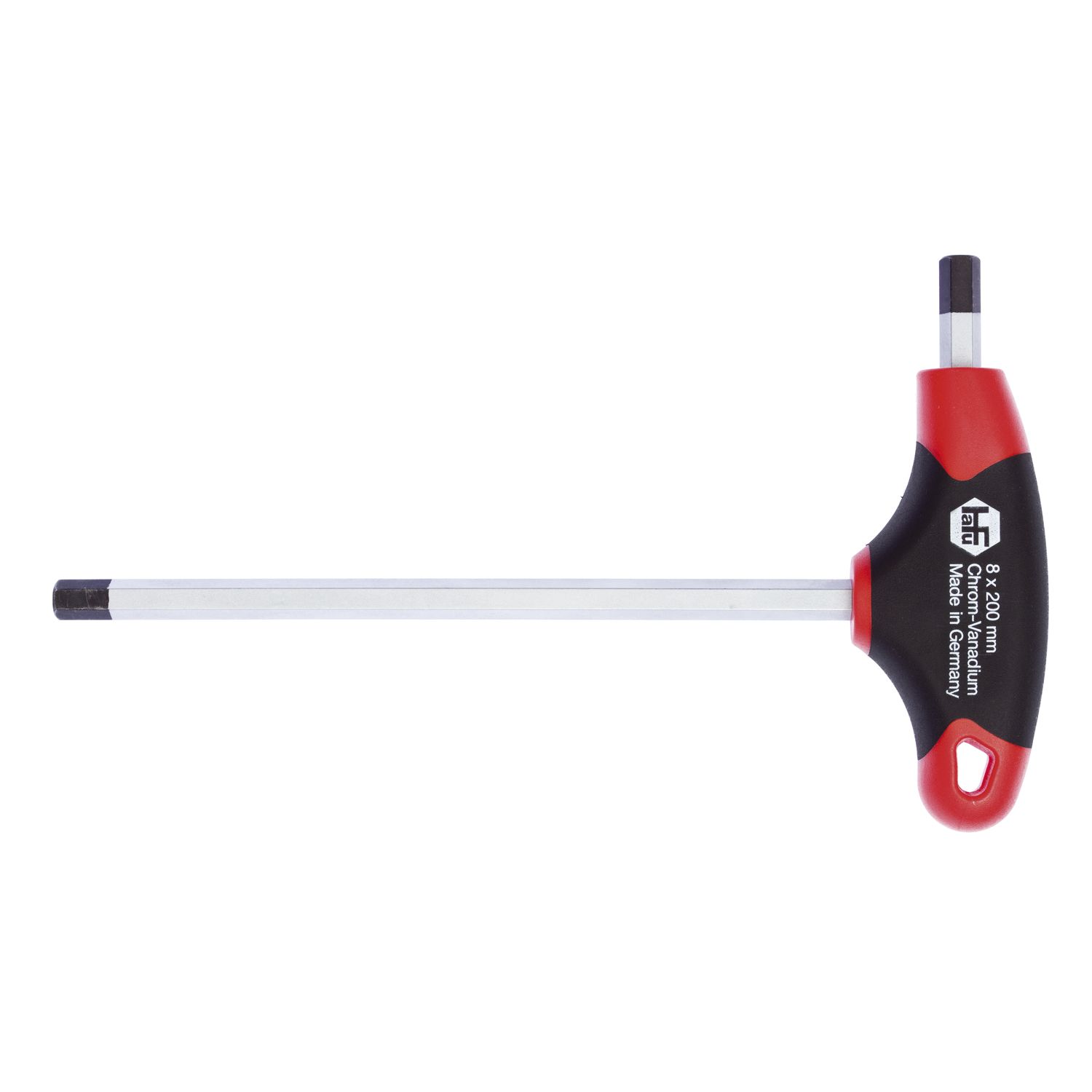 HaFu Sechskant Stiftschlüssel 2K T-Griff mit Seitenabtrieb 2,0 mm Länge 125 mm