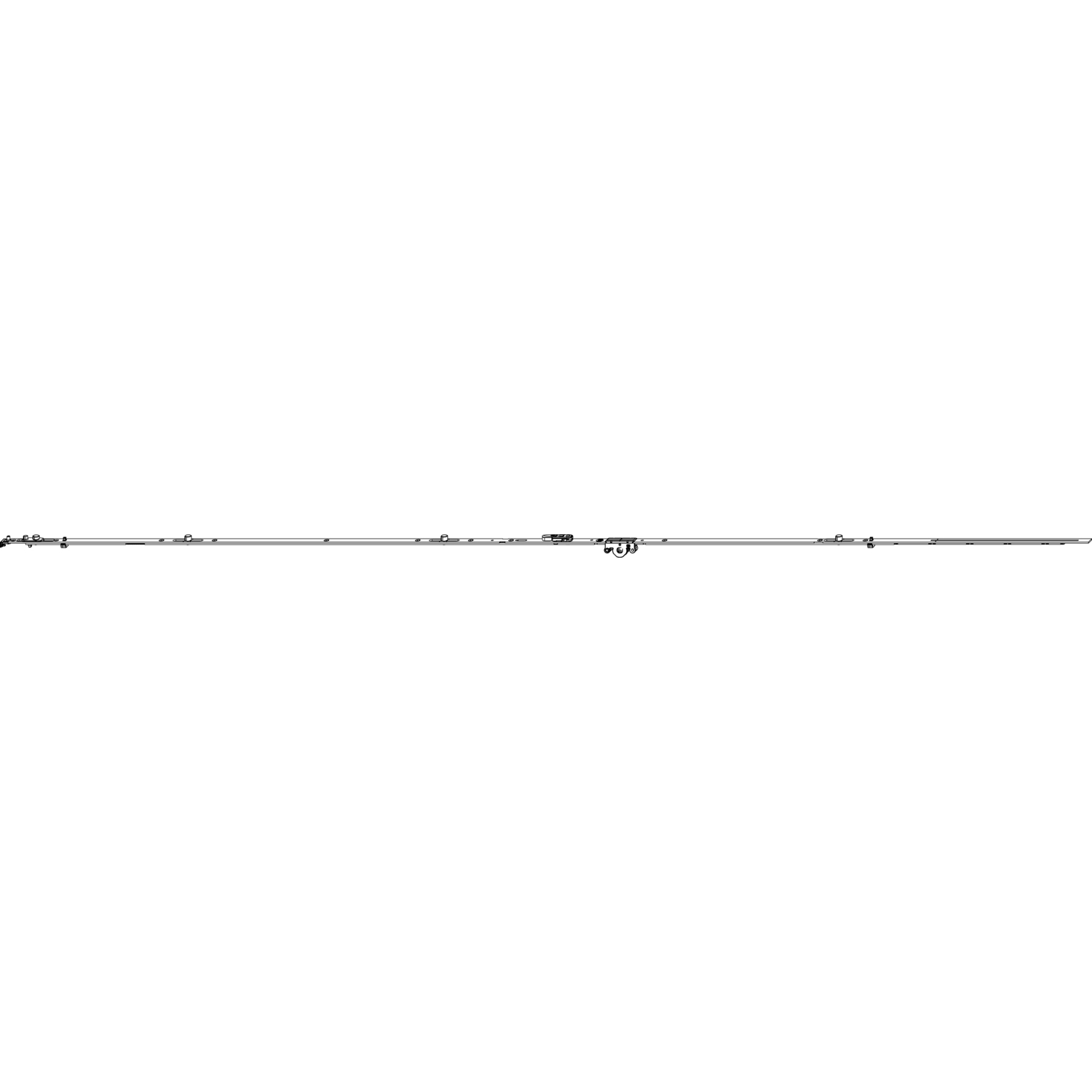 Maco #212131 MACO MM DK-Getriebe fix, Kippschwinge, DM 15mm, 3VZ, FFH 1951-2200 mm (212131)