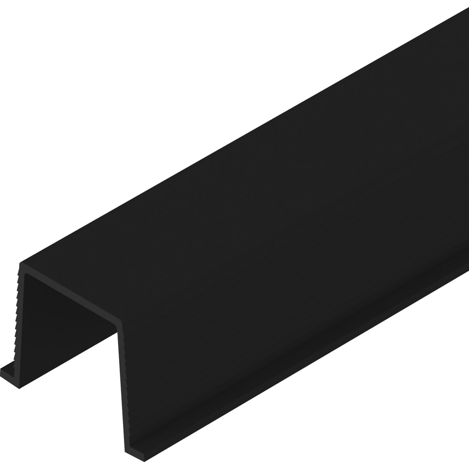 solido 100 Führungsschiene Länge 3000 mm auf Maß Kunststoff schwarz (250 mm)