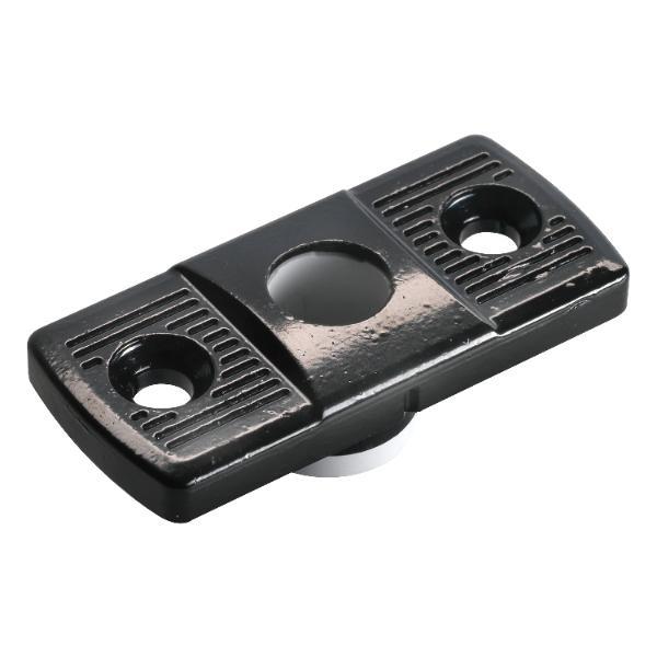Fuhr Stangenführung f. Alutüren A= 23 x 50 mm, schwarz beschichtet