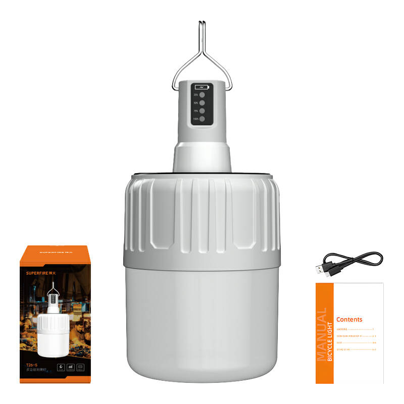 Superfire Campinglampe T26-S 500 Lumen solar USB