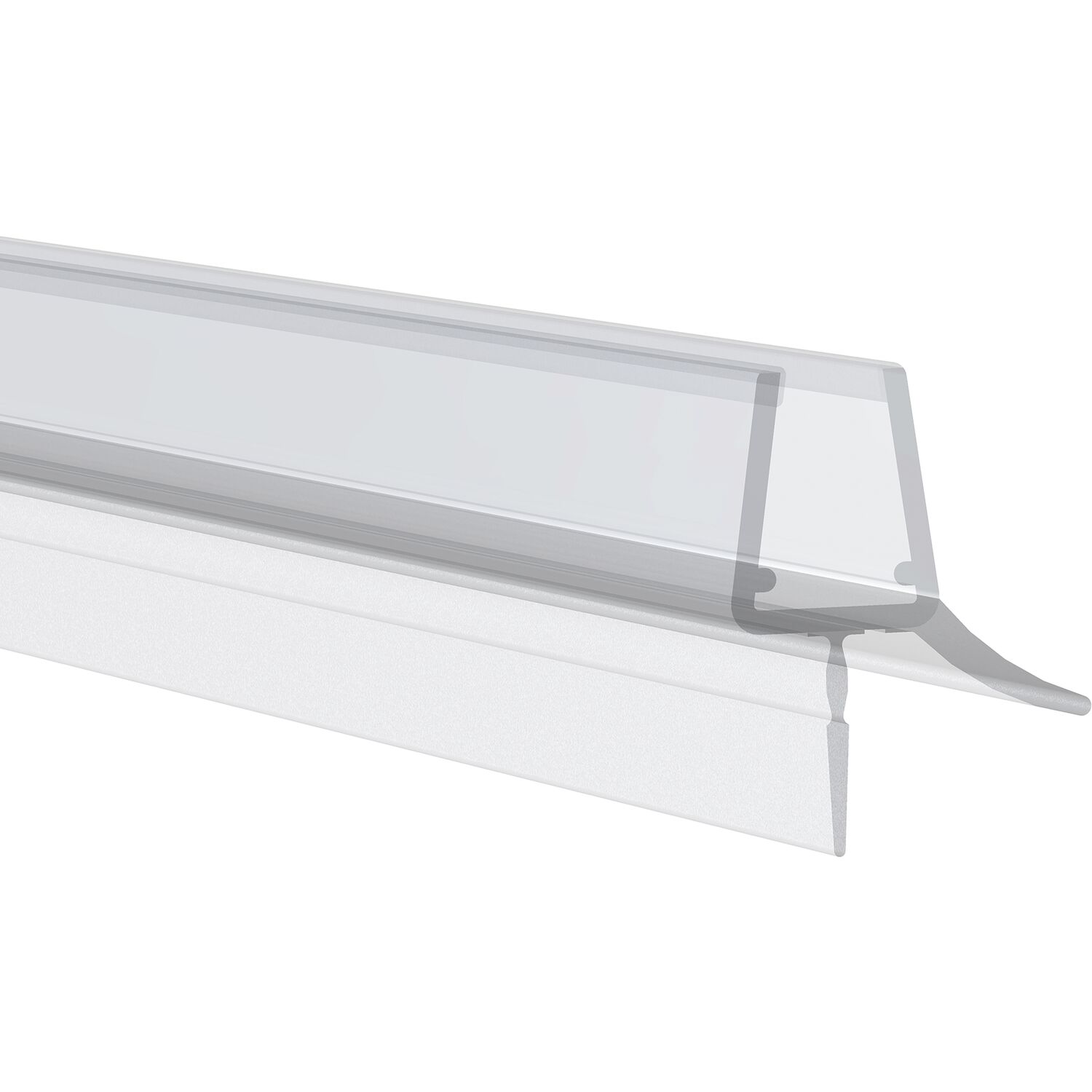 REHAU Wasserabweisprofil mit Lippe 135° für 6-8mm 2010mm Kunststoff transparent