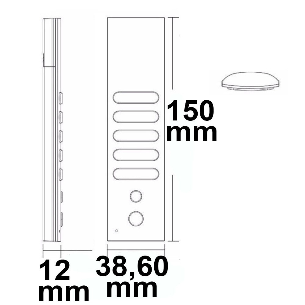 ISOLED Sys-One single color 4 Zonen Fernbedienung mit 2 Szenenspeicher