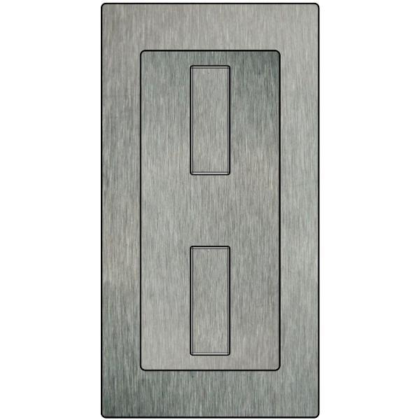 Einlassmuschel Silent Stop WC, 94 x 179 mm, Edelstahl geschliffen