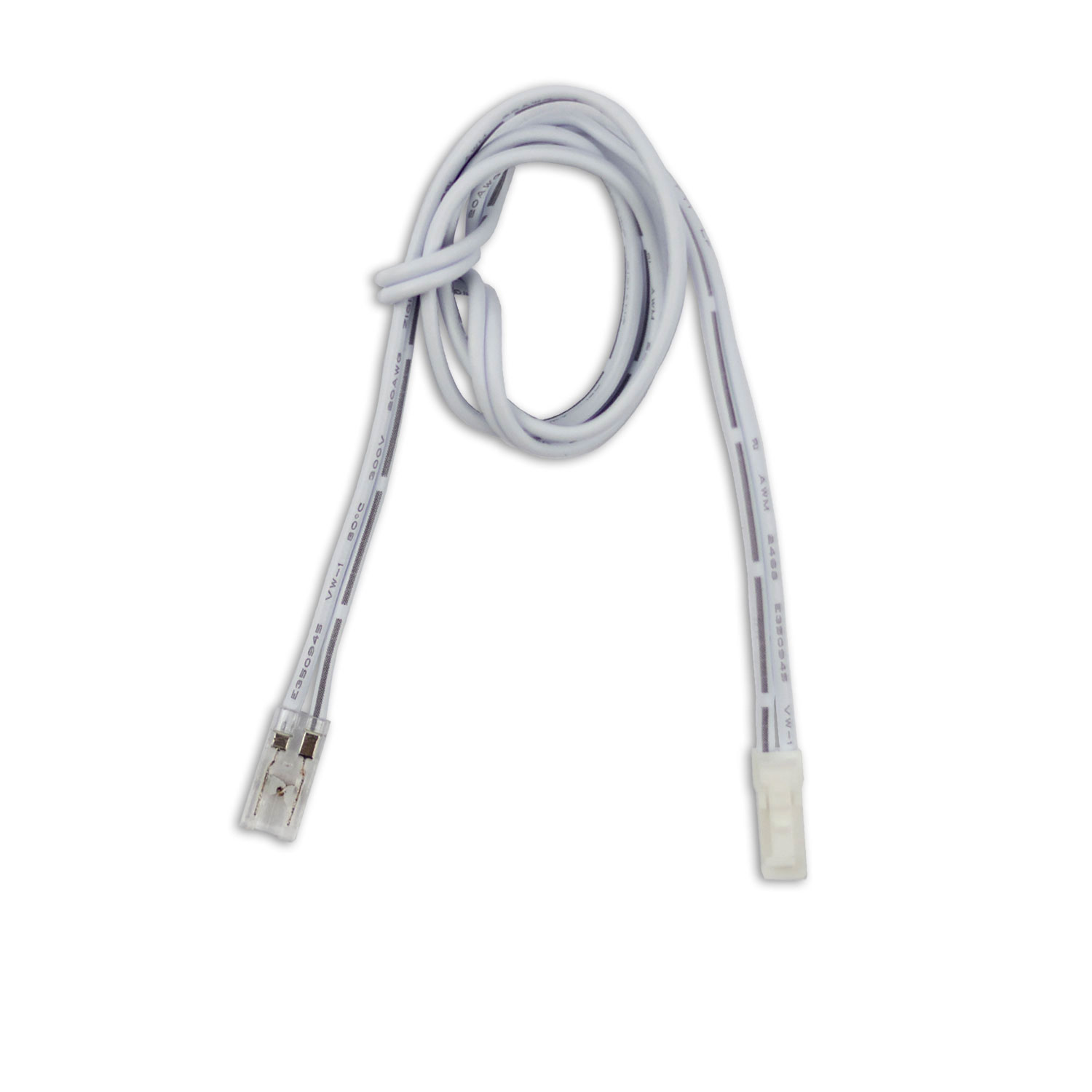 ISOLED MiniAMP male-Stecker zu Kontakt-Kabelanschluss (max. 3A) K2-25 für 2-pol IP20 Stripes mit Bre