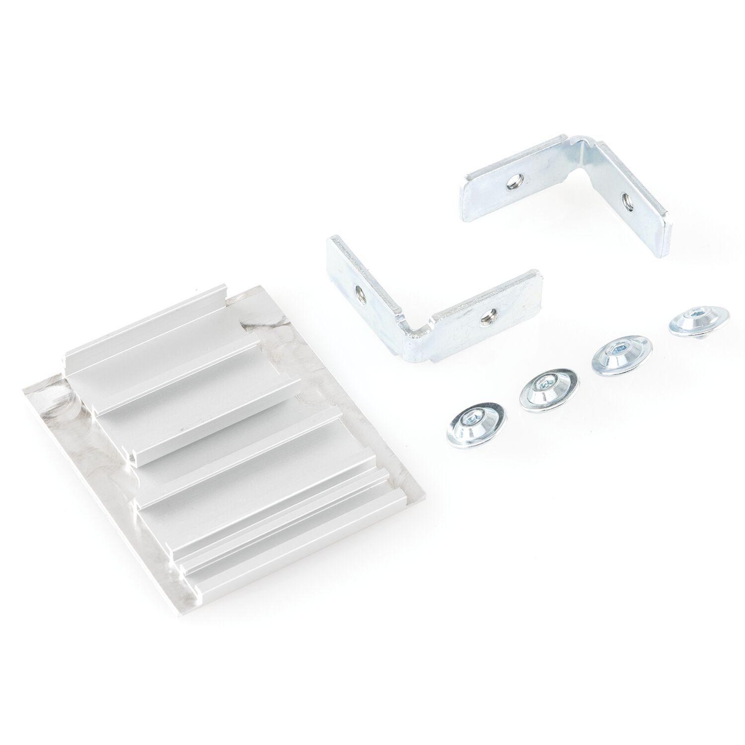 Hawa DIVIDO 100 Blendenendstück-Set für Wandmontage Aluminium eloxiert