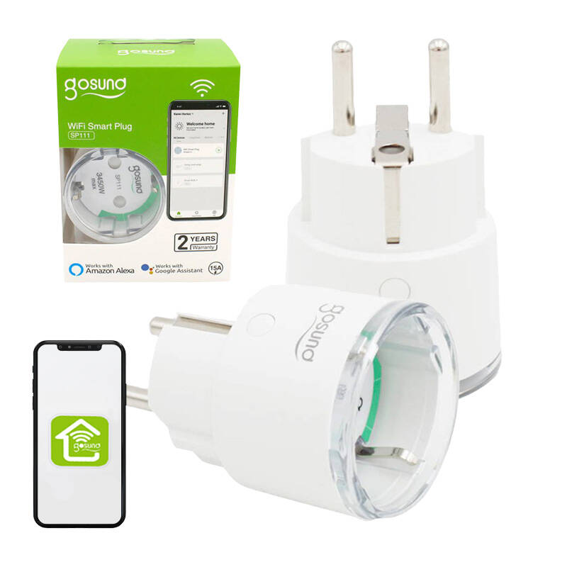 Gosund Smarte Steckdose 16A SP111 3680W WiFi Tuya (2Stk)
