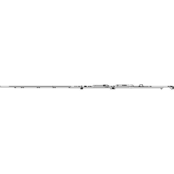 Maco #217563 MACO MM Scherenstulp POWER mit Sparlüftung Gr. 600 silber links (217563)