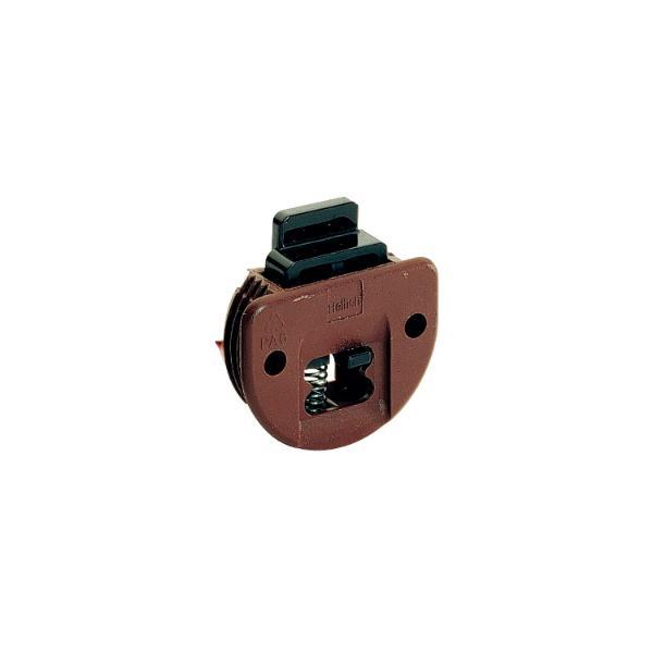Hettich SlideLine 55 Führungsteil - mit federndem Riegel, Kunststoff braun