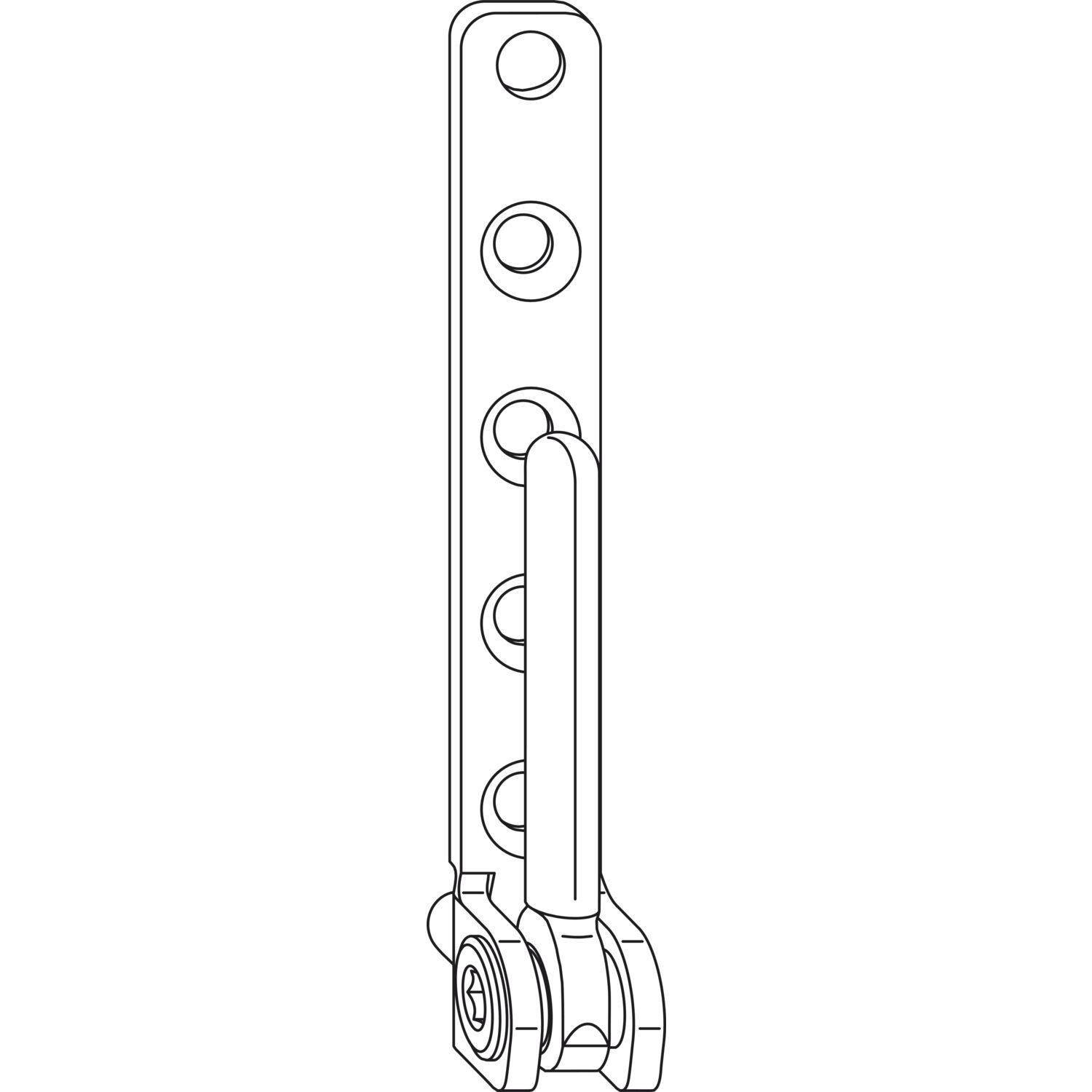 Winkhaus Ecklager EL.K.6-3-16 symmetrisch 100 kg silber