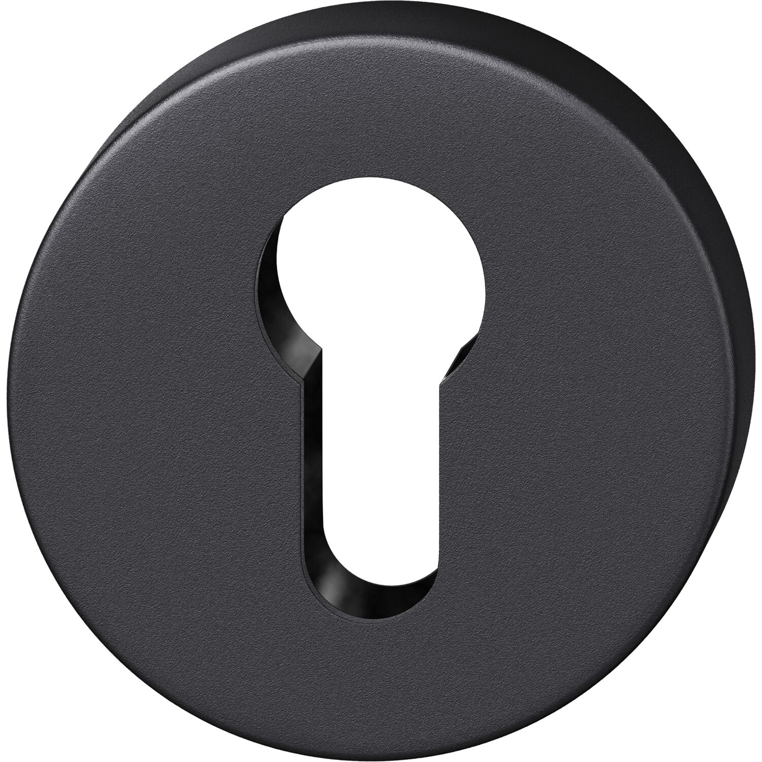 FSB FH-Zylinderrosette rund 17 1735 01110, Aluminium schwarz matt