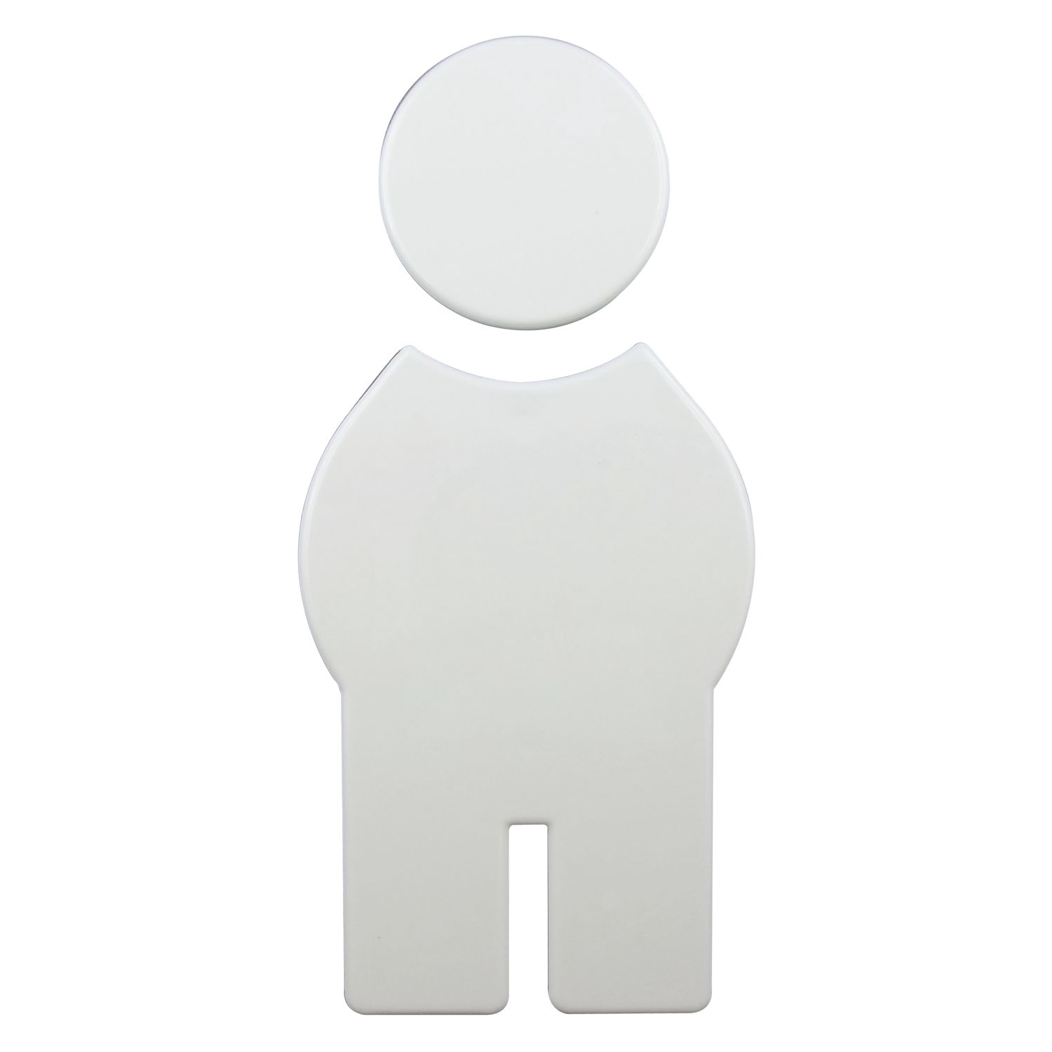 HEWI #801.91.010 99 Symbol Mann selbstklebend, 71,5 x 150 mm, Nylon reinweiß
