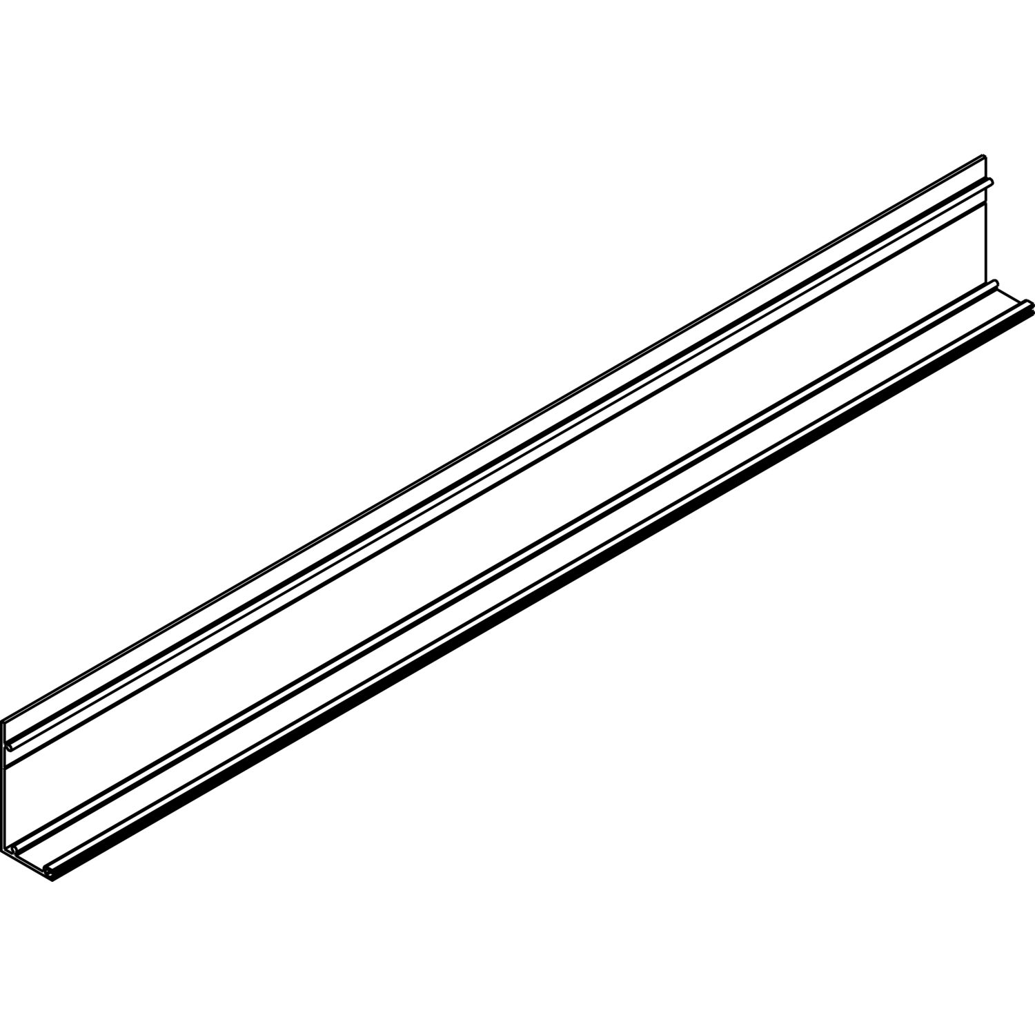 DORMA-Glas Muto 80 Abdeckprofil auf Maß Aluminium silber eloxiert (250 mm)