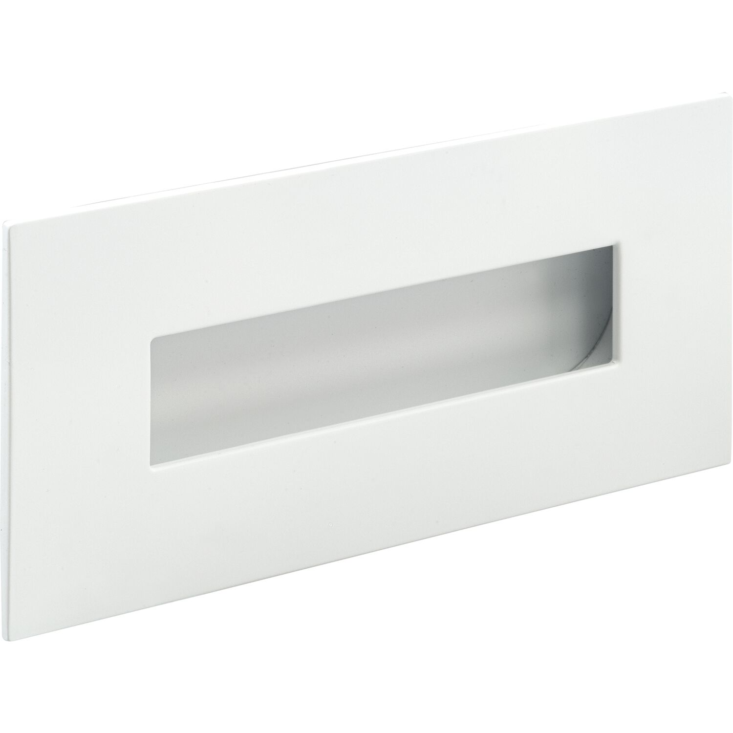 ESTAMP Muschelgriff Geometric rechteckig 155x73mm zink weiß matt lackiert