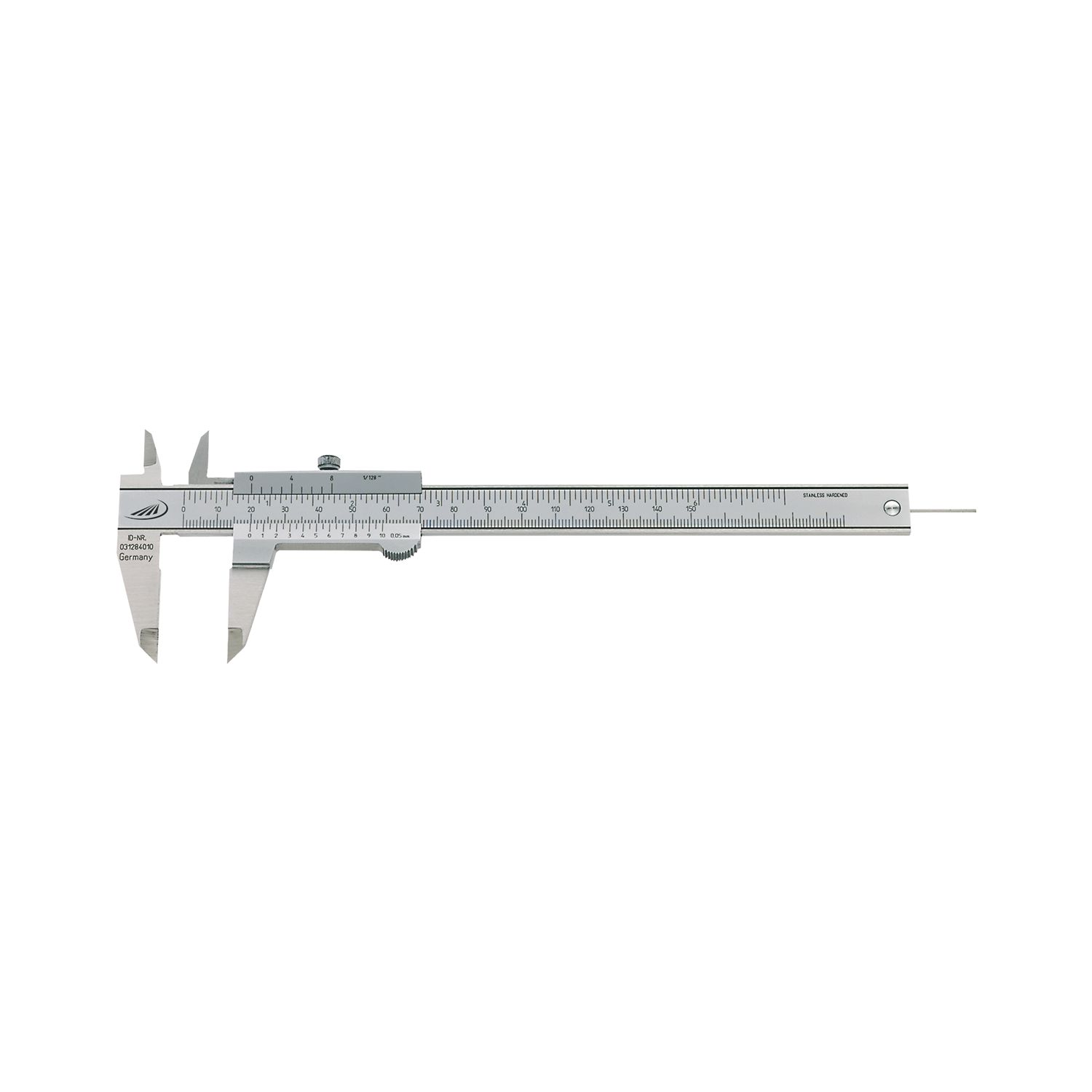 HELIOS-PREISSER Messschieber m. Feststellschraube DIN862 Tiefenm. rund 0-150 mm