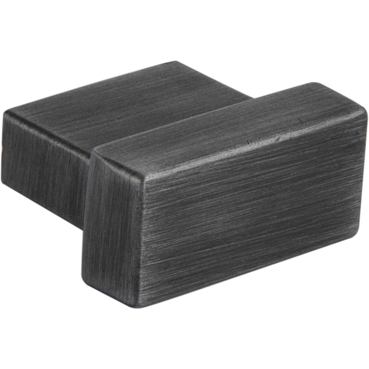 SIRO Knopf Fisolo Breite 29 mm, Tiefe 24 mm, ZN eisenfärbig gebürstet matt