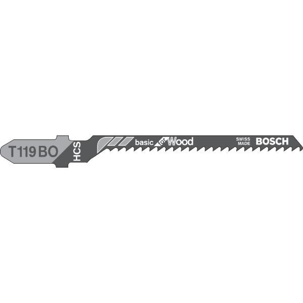 Bosch Stichsägeblatt T119BO Holz - 5 Stück