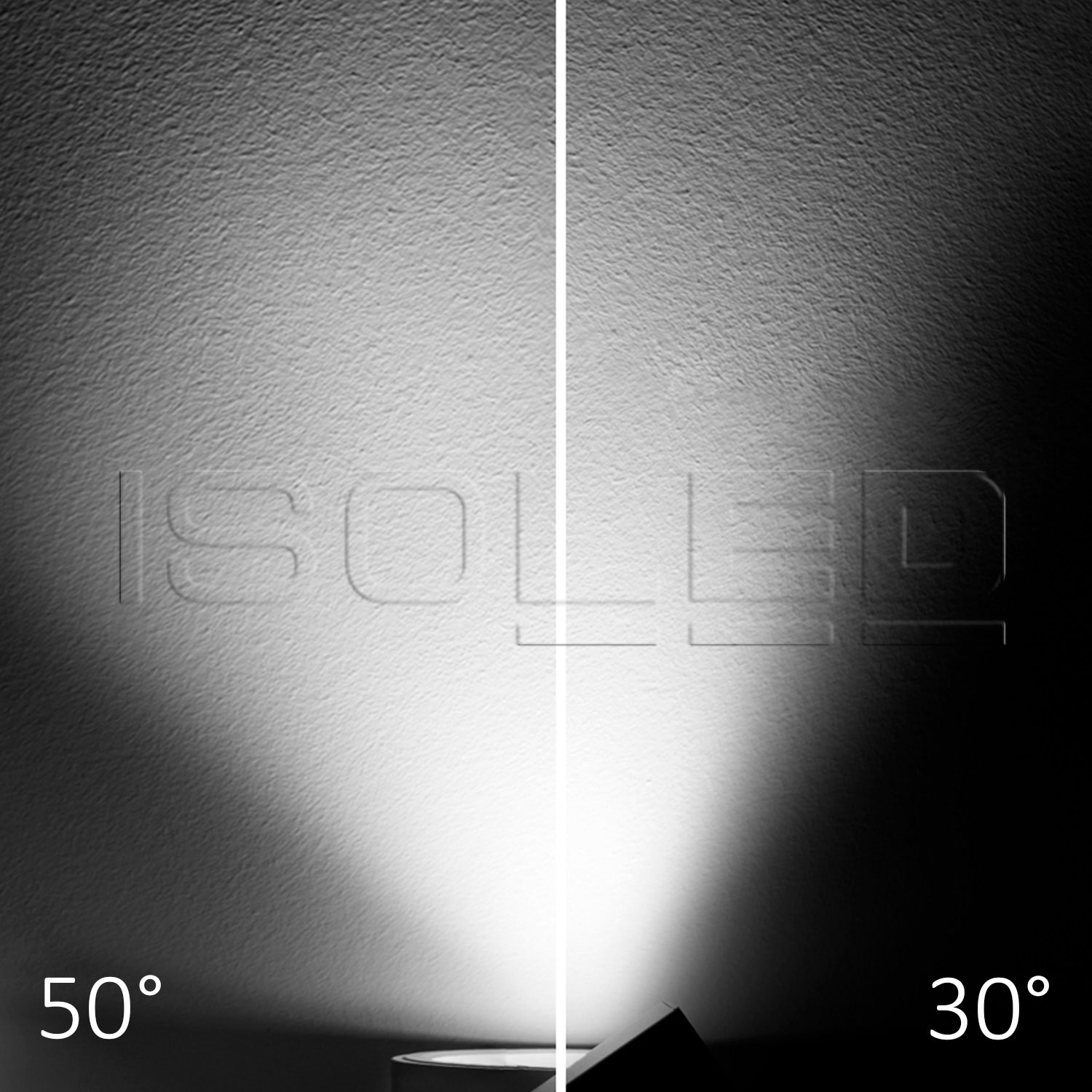 ISOLED 3-Phasen Schienen-Strahler fokussierbar 30W 30°-50° weiß matt 4000K dimmbar