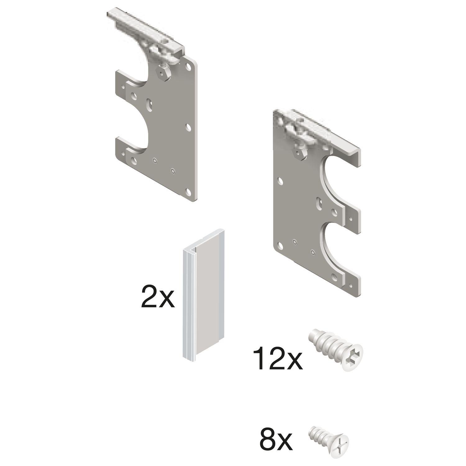 Cinetto PS11 Höhenverstellbare Grundplatten für 2 Türflügel