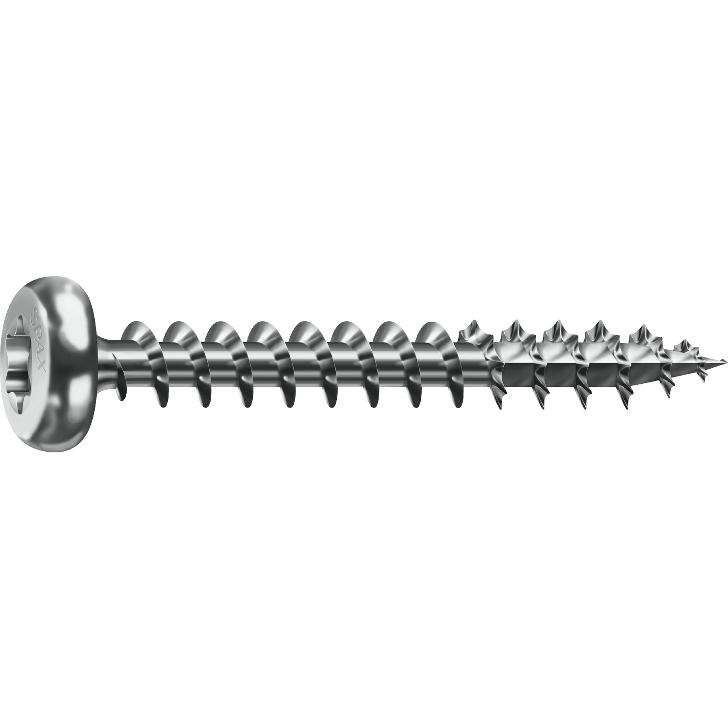 Spax Halbrundkopf 6.0x40 Vollgewinde Torx 30 WiroxSilber mit Bewertung (500 Stück)